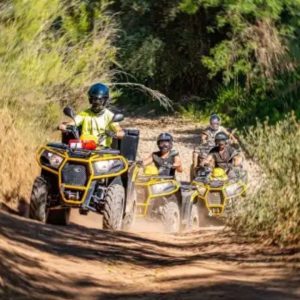 Group quad tour Algarve half day 3h riding off-road trails in Albufeira countryside